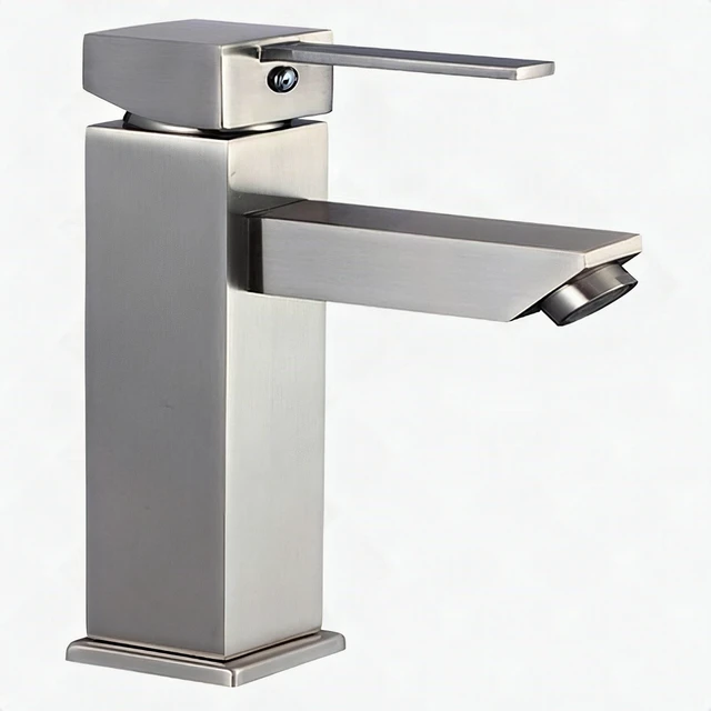 Main image of Eisen Home Amelia EH-8122BN Single Hole Bathroom Sink Faucet Brushed Nickel