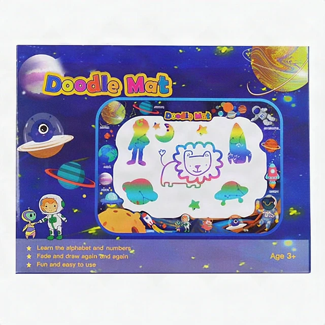 Alt view image 5 of 5 - Water Doodle Mat Kids Painting Writing Doodle Toy Mat, 47 x 35'' Extra Large 3+