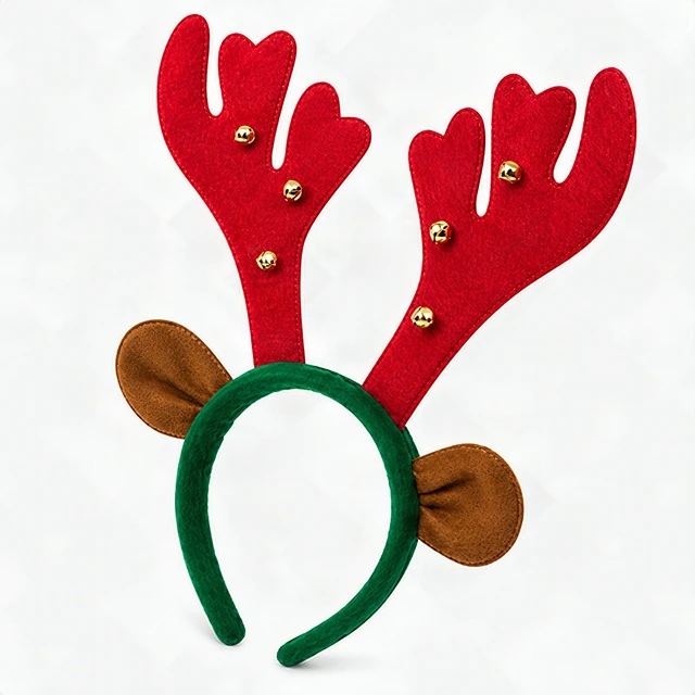 Alt view image 4 of 7 - Dog Reindeer Antlers Headband Christmas Holiday Costume for Medium Large Dogs