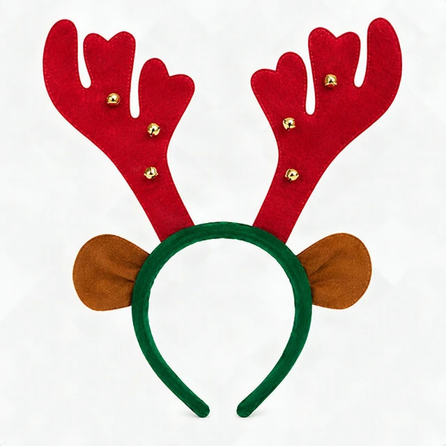 Alt view image 5 of 7 - Dog Reindeer Antlers Headband Christmas Holiday Costume for Medium Large Dogs