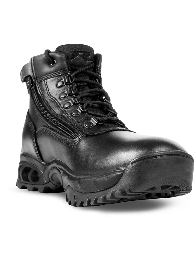 Alt view image 7 of 7 - Ridge Men's 6" Waterproof Leather Tactical Military Work Boot Black Non-Slip New