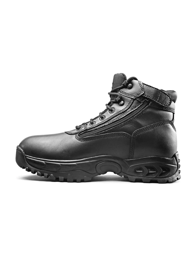 Alt view image 6 of 7 - Ridge Men's 6" Waterproof Leather Tactical Military Work Boot Black Non-Slip New