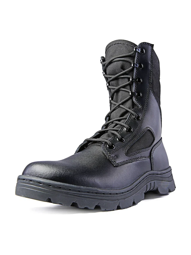 Alt view image 7 of 7 - Ridge 4105 Men's 8" Waterproof Leather Tactical Military Work Boot Black