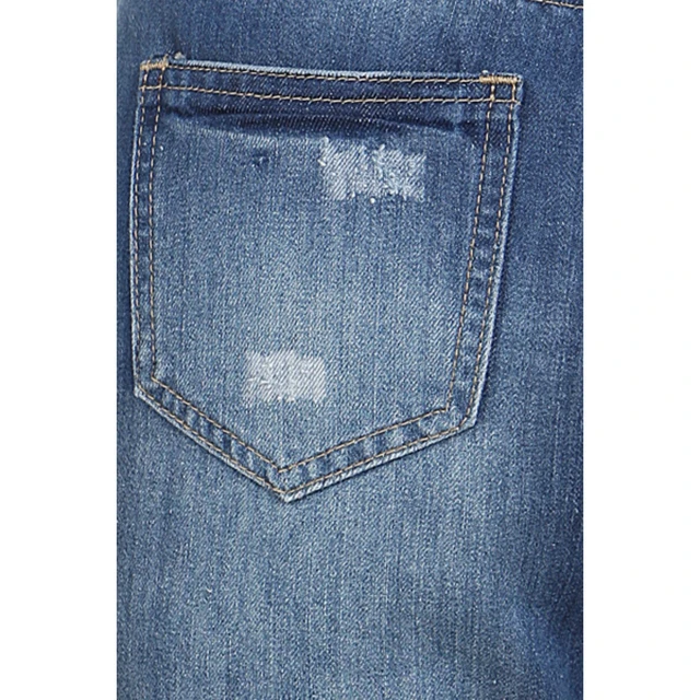 Alt view image 5 of 5 - Bonage Women's Distressed Denim Blue Jeans High Rise Stretch Skinny - New