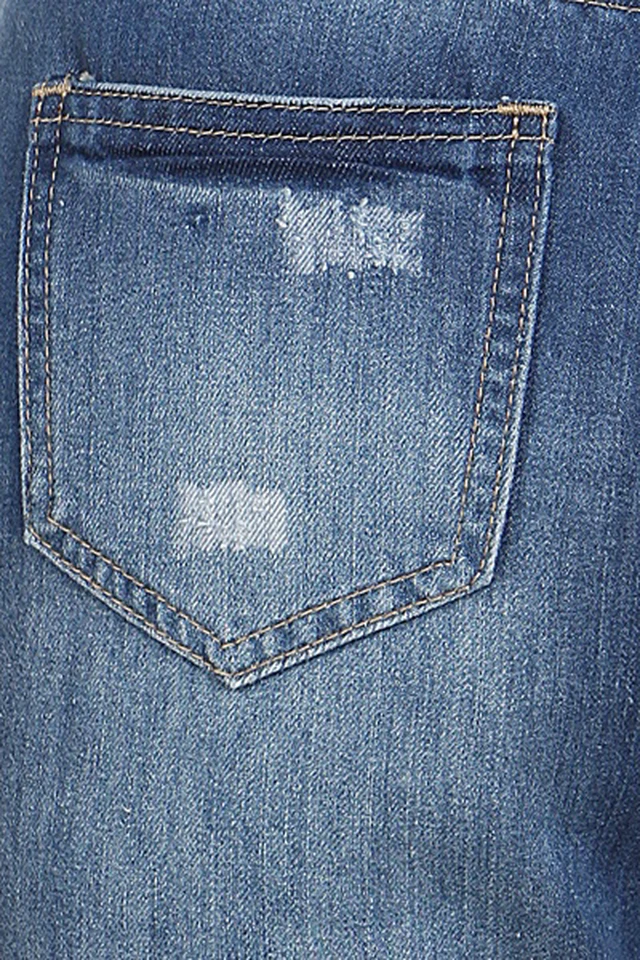 Alt view image 5 of 5 - Bonage Fashion Women's Distressed Denim Jeans Style 558 Size 3