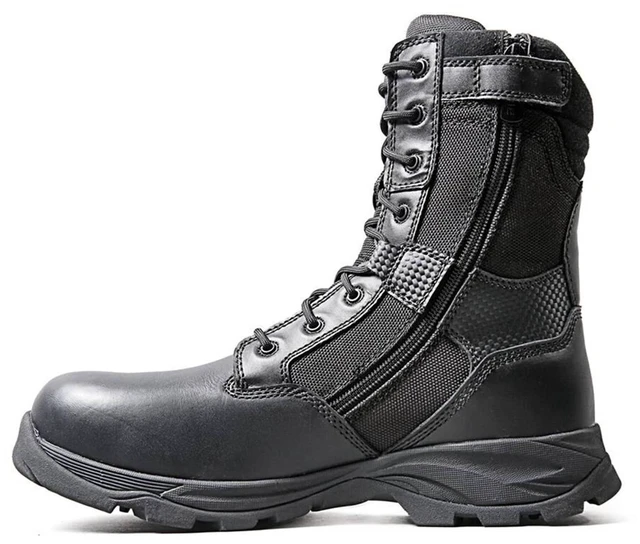 Alt view image 5 of 7 - Ridge 8108CTZ Men's 8" Waterproof Leather Tactical Military Work Boot Black