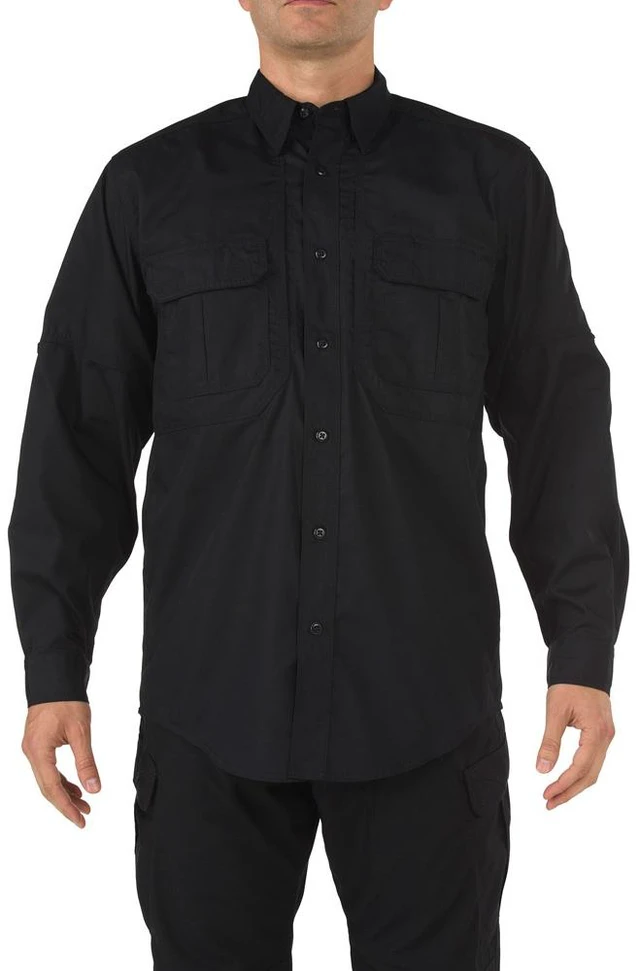 Main image of 5.11 Men's Taclite Pro Stain Resistant Poly/Cotton Shirt 72175 Black S