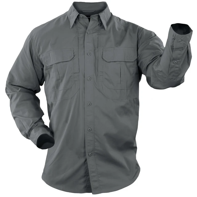 Main image of 5.11 Men's Taclite Pro Stain Resistant Poly/Cotton Shirt 72175 Storm M-R