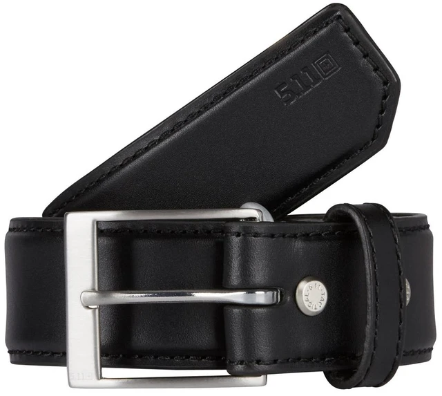Main image of 5.11 Unisex 1 1/2" Tactical Leather Casual Officer Belt 59501 Black S
