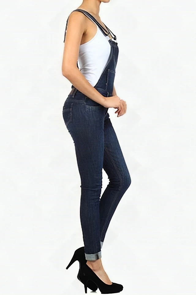 Alt view image 4 of 6 - Bonage Women's Cotton Wide-Leg Overall Jumpsuit Size 5 Style 425 Fashion - New