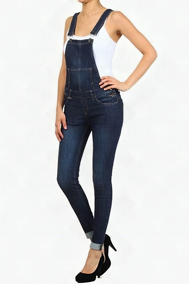 Alt view image 3 of 6 - Bonage Women's Cotton Wide-Leg Overall Jumpsuit Size 5 Style 425 Fashion - New