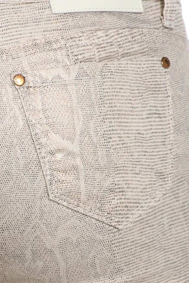 Alt view image 5 of 7 - Bonage Women's Skinny Pants Gold Snakeskin Leopard Print High Waist Fashion New