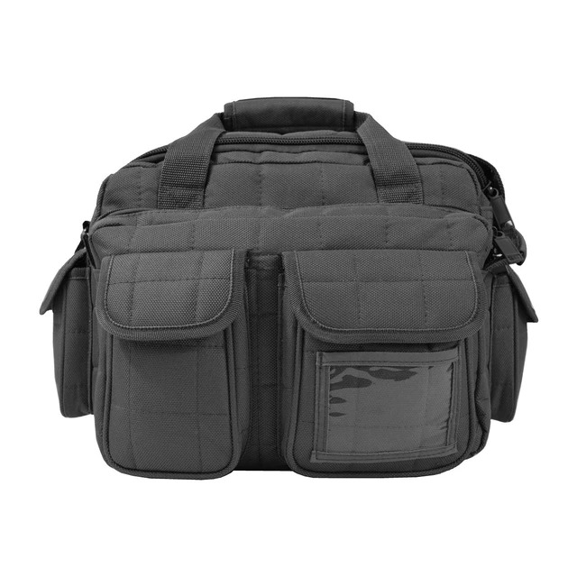 Alt view image 6 of 6 - Every Day Carry Tactical Shoulder Messenger Pistol Shooting Range Bag - Black