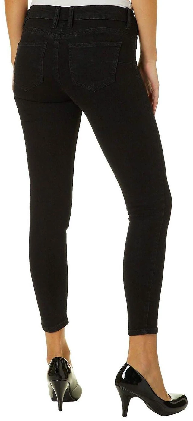 Alt view image 5 of 5 - Celebrity Pink Women's Little Black Pant Mid-Rise Jeggings Fit Skinny Ankle Pants - Black, 1