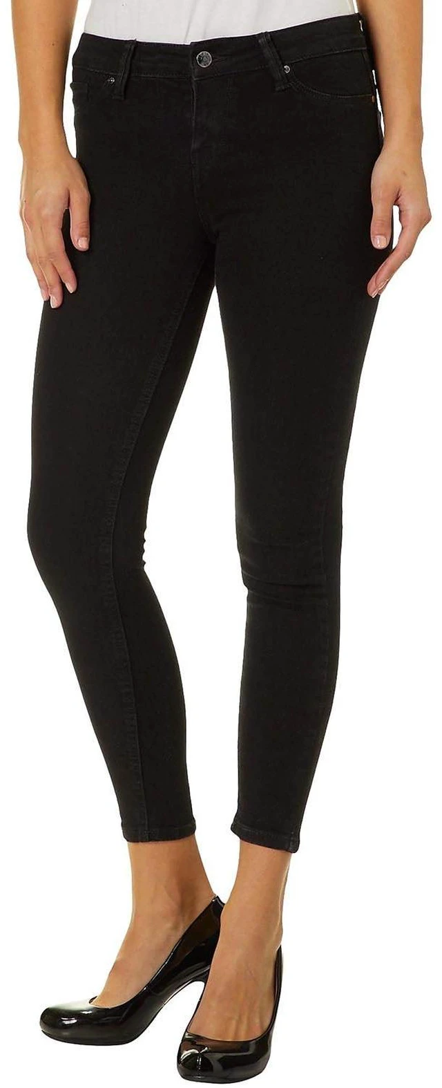 Alt view image 4 of 5 - Celebrity Pink Women's Little Black Pant Mid-Rise Jeggings Fit Skinny Ankle Pants - Black, 1