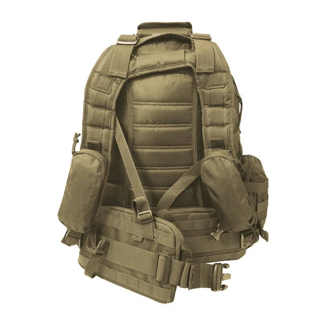 Alt view image 3 of 6 - Every Day Carry B12 Tactical Multi Pocket Hydration Ready Backpack - Tan