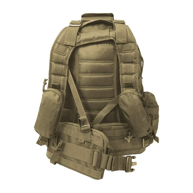 Alt view image 6 of 6 - Every Day Carry B12 Tactical Multi Pocket Hydration Ready Backpack - Tan