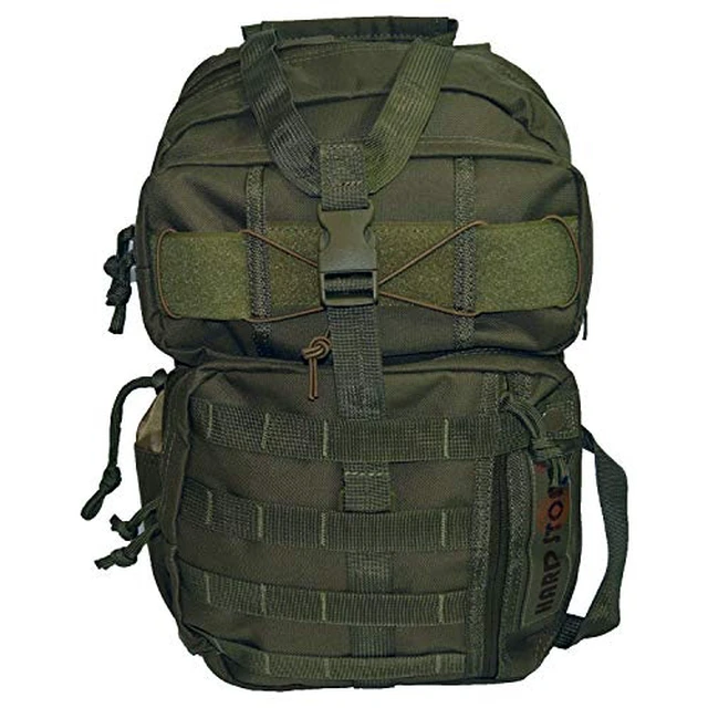 Alt view image 6 of 7 - Every Day Carry Tactical Hydration Pack Ready Backpack with MOLLE & Chest Strap - Green