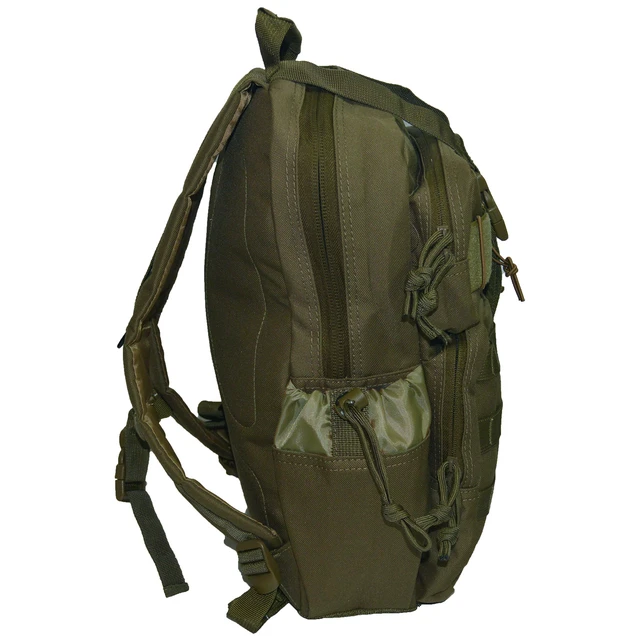 Alt view image 4 of 7 - Every Day Carry Tactical Hydration Pack Ready Backpack with MOLLE & Chest Strap - Green