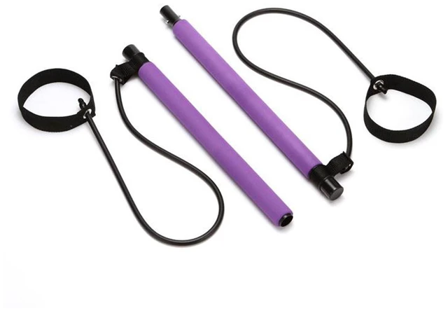 Main image of Pilates Bar Kit Portable Exercise Toning Bar Resistance Bands Home Workout Fitne