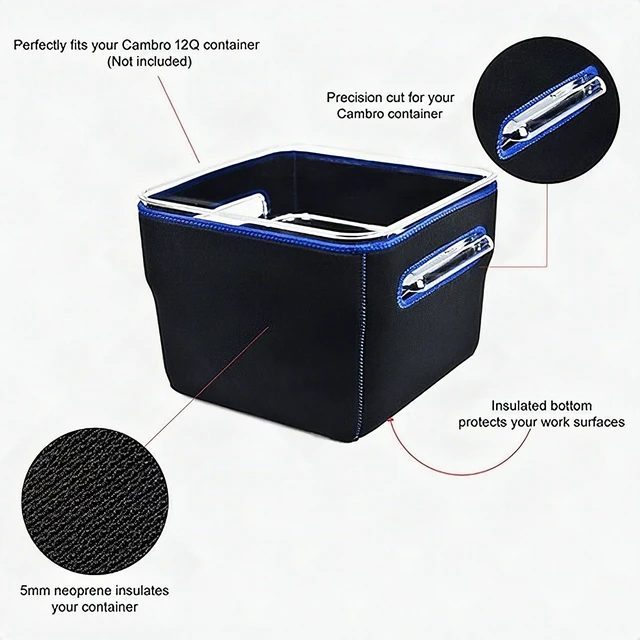 Alt view image 3 of 7 - SO-VIDA Sous Vide Container Sleeve for Cambro 12 Quart Food Storage - New
