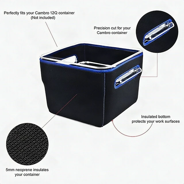 Alt view image 7 of 7 - SO-VIDA Sous Vide Container Sleeve for Cambro 12 Quart Food Storage - New