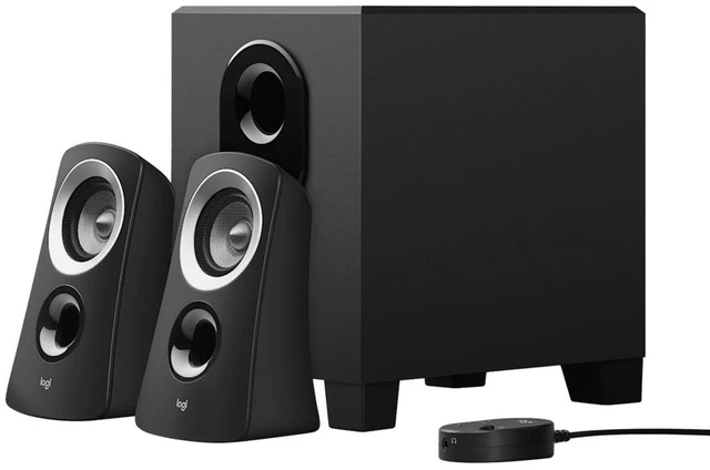 Main image of Logitech Z313 3-Piece 2.1 Channel Multimedia Speaker System(Black/Silver)