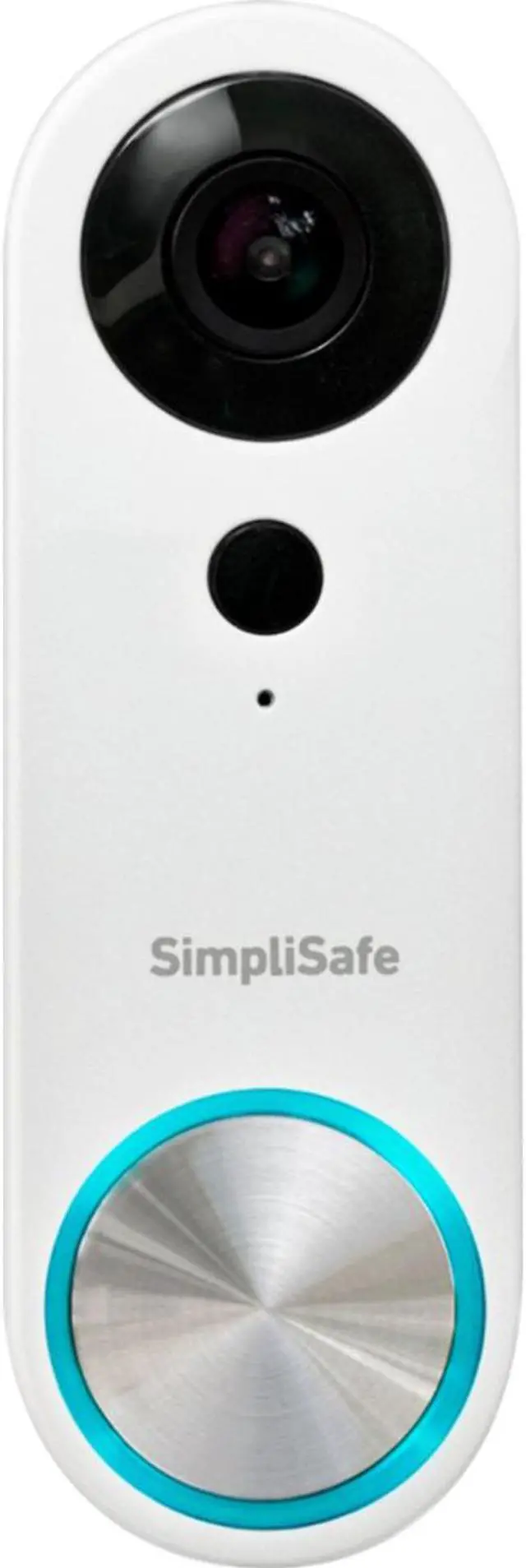 Main image of SimpliSafe Pro Smart Home Security Wi-Fi Video Doorbell Wired Camera, White