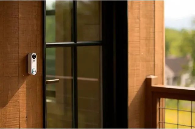 Alt view image 3 of 5 - SimpliSafe Pro Smart Home Security Wi-Fi Video Doorbell Wired Camera, White