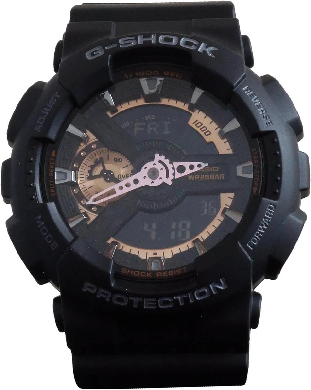 Alt view image 3 of 18 - Casio G Shock Black / Rose Dial Men's Watch - GA110RG-1A
