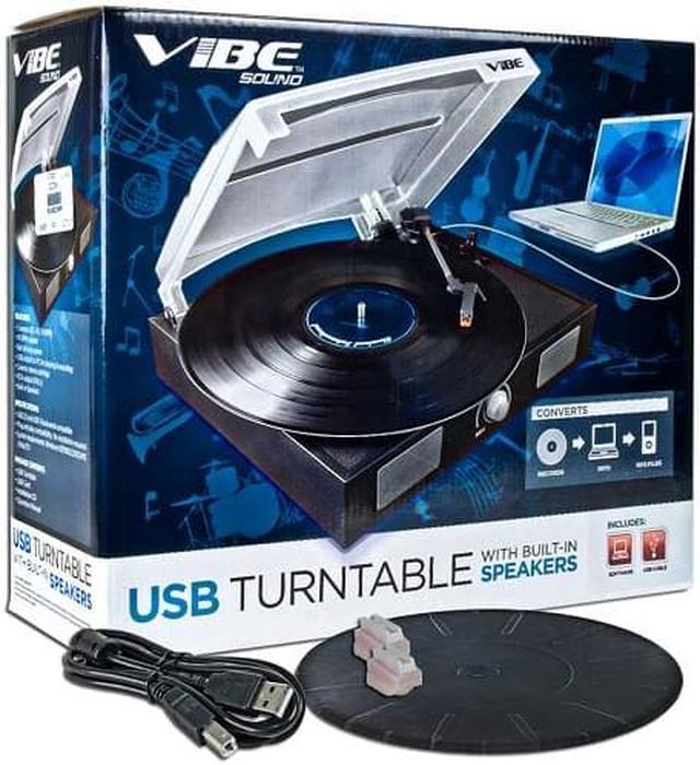 VIBE Sound USB Turntable/Vinyl to MP3 Audio Record Player w