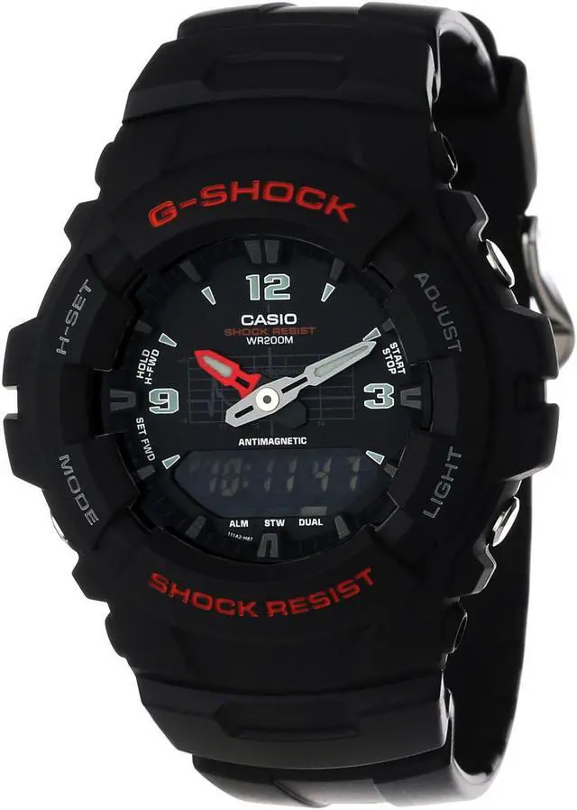 Alt view image 8 of 20 - CASIO G100-1BV G Shock Analog Digital Watch