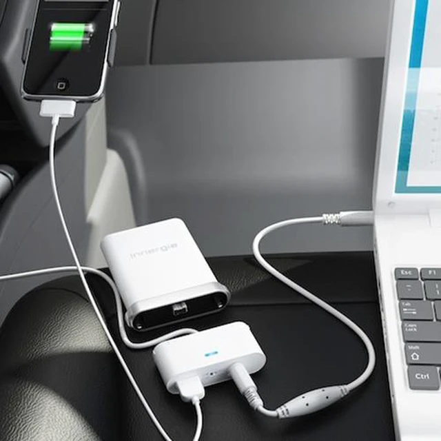 Alt view image 5 of 7 - Innergie mCube Pro 70W Universal Laptop Notebook Power Adapter with USB Charger