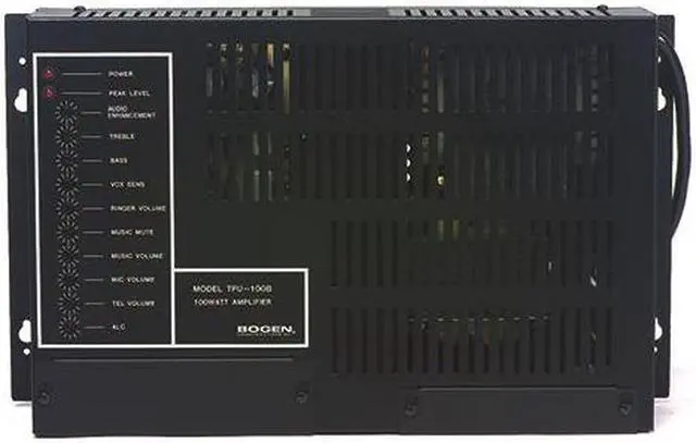 Alt view image 2 of 16 - Bogen - TPU35B - Bogen Communications TPU35B Telephone Paging Amplifier; 0.75 Amp at 120 Volt AC At 60 Hz, 35 Watt RMS,