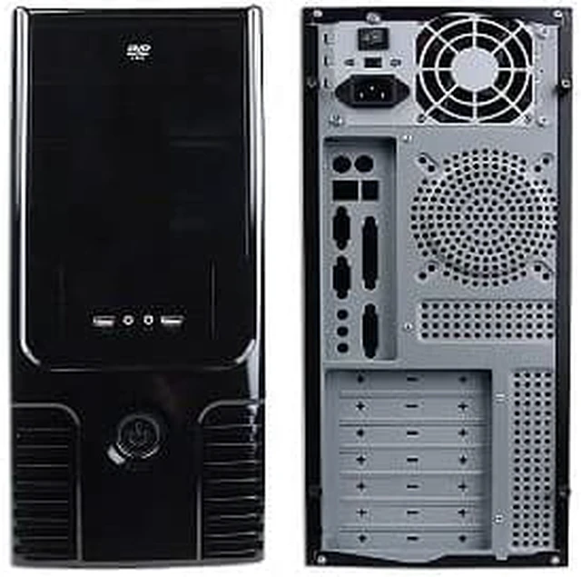 Alt view image 2 of 3 - Logisys 10 Bay 7 Expansion Slots ATX Mid Tower Computer Case w/480W 20+4-pin PSU