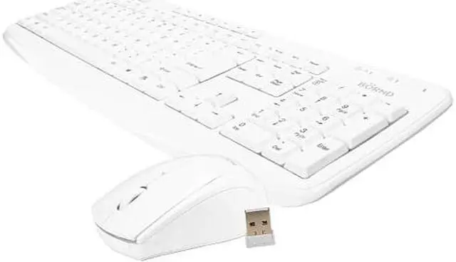 Alt view image 2 of 6 - Bornd M610 Water Resistant 2.4GHz 104-Key Wireless Multimedia Keyboard & Mouse