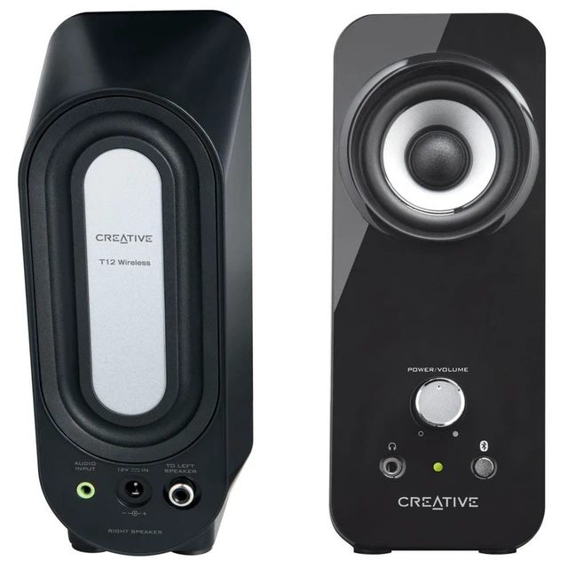 Alt view image 3 of 4 - Creative Inspire T12 2 Piece Computer Multimedia Speaker Wireless 2.0 Bluetooth