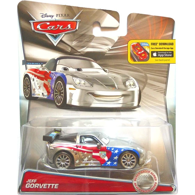 Alt view image 2 of 2 - Mattel Disney Pixar Cars - Silver Racer Series BBN17 BBT08 - Jeff Gorvette