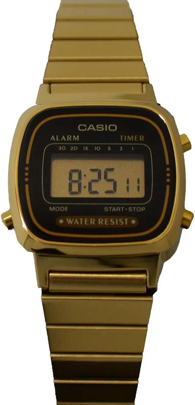 Main image of Casio Stainless Steel Gold Digital Watch - LA670WGA-1CR