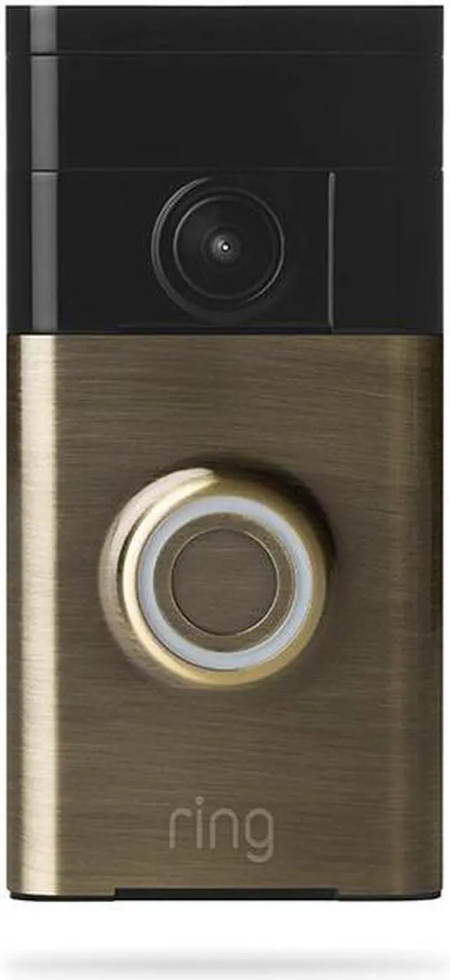 Alt view image 2 of 8 - Ring Wi-Fi Enabled Video Doorbell (Antique Brass)