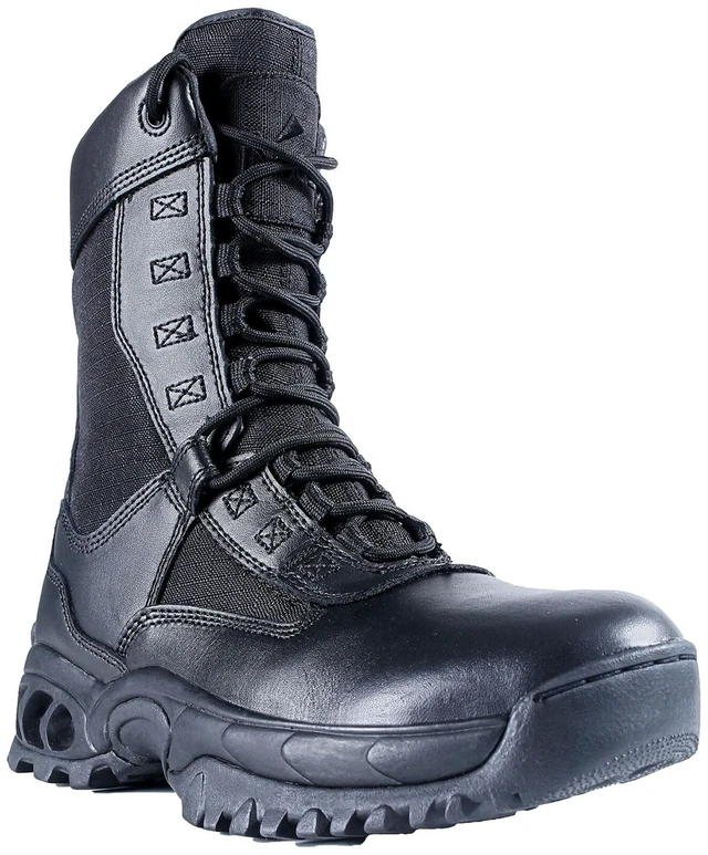 Main image of Ridge Footwear Men's 8" Waterproof Leather Tactical Military Work Boot Black New