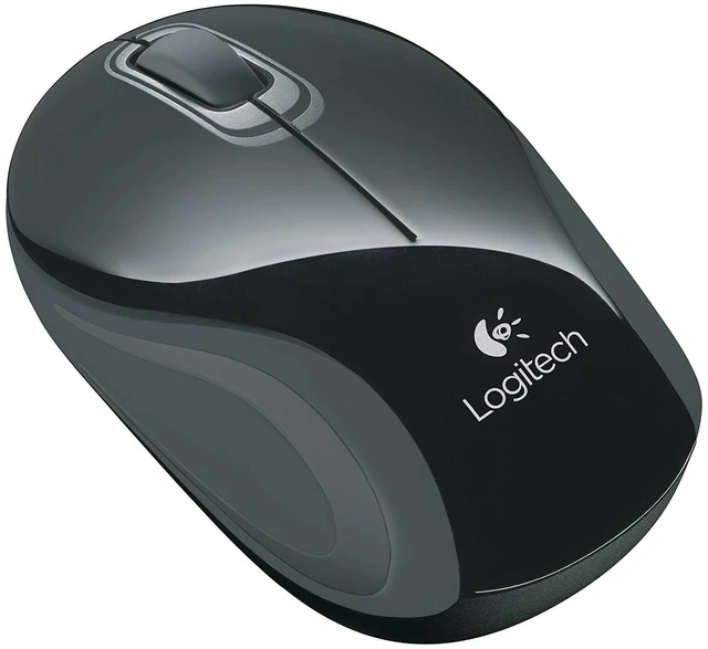 Alt view image 2 of 6 - Logitech M187 2.4Ghz Wireless 3 Button USB Optical Scroll Mini Mouse - Black