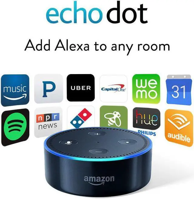 Alt view image 18 of 19 - Amazon Echo Dot - White