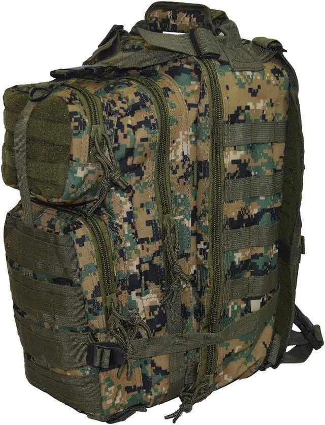 Alt view image 5 of 5 - Every Day Carry Backpack Tactical Assault Bag EDC MOLLE Day Pack - Digital Camo