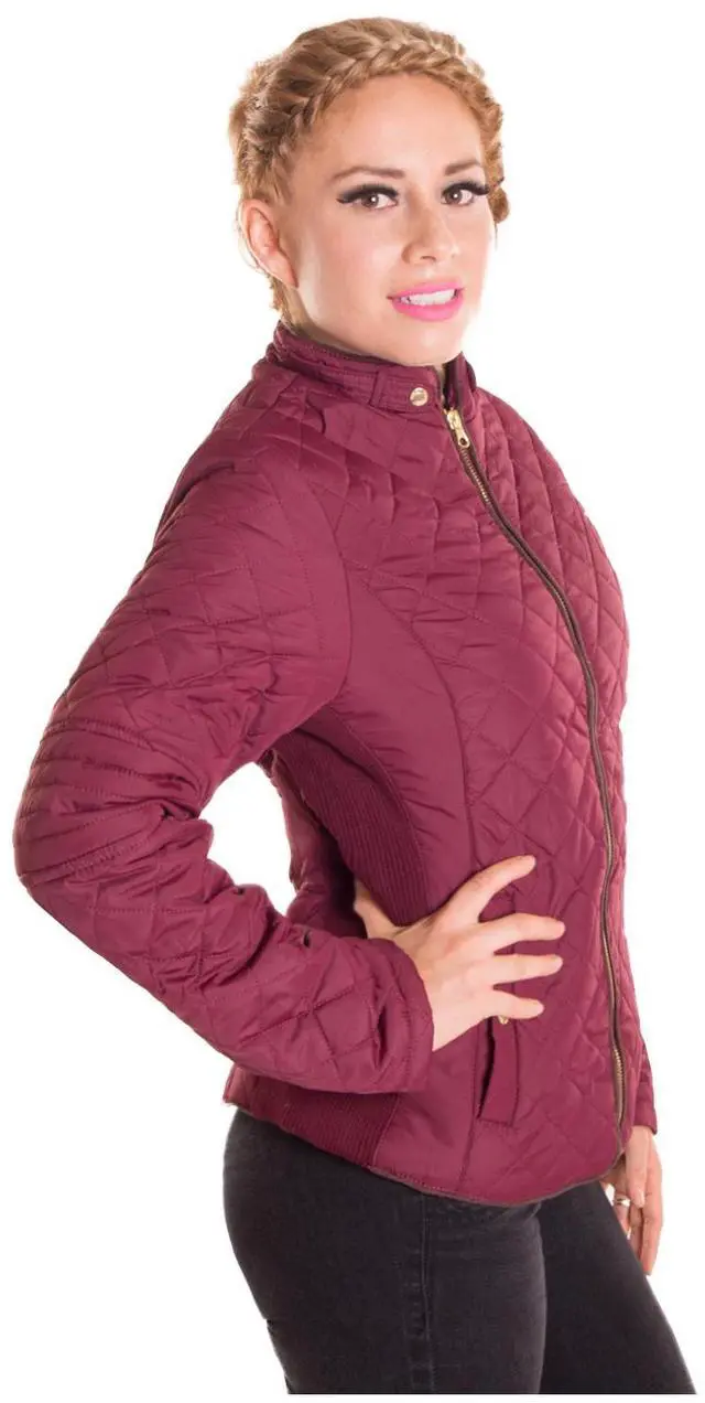 Alt view image 3 of 7 - Alta Designer Fashion Women's Outerwear Insulated Jacket - Red - Large