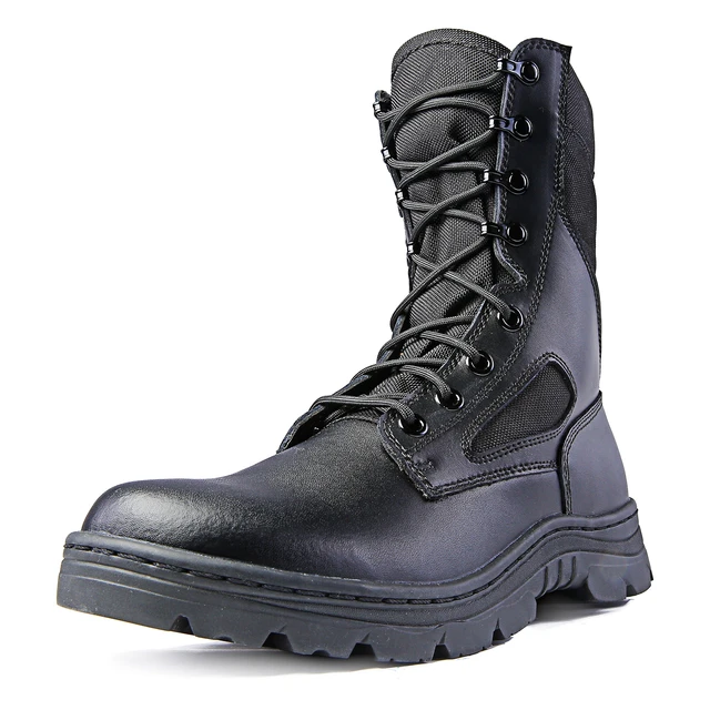 Alt view image 2 of 7 - Ridge 4105 Men's 8" Waterproof Leather Tactical Military Work Boot Black