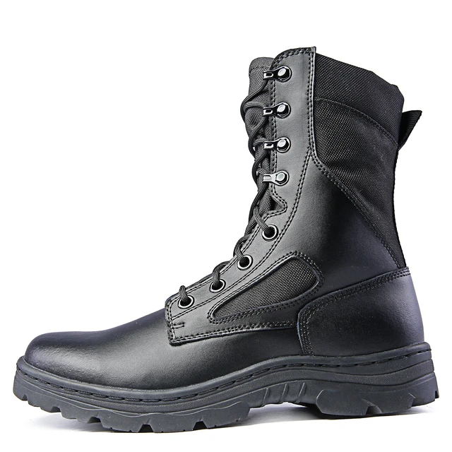 Alt view image 3 of 7 - Ridge 4105 Men's 8" Waterproof Leather Tactical Military Work Boot Black