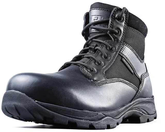 Alt view image 5 of 7 - Ridge Footwear Men's 6" Waterproof Leather Tactical Military Work Boot Black New