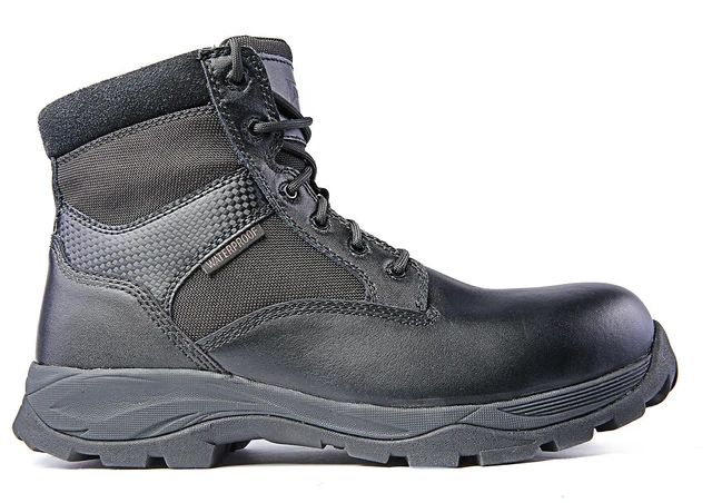 Alt view image 4 of 7 - Ridge Footwear Men's 6" Waterproof Leather Tactical Military Work Boot Black New