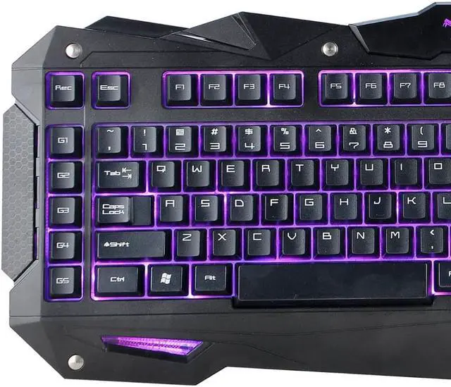 Alt view image 10 of 20 - IMICRO IM-KBCOBV8 iMicro Cobra IM-KBCOBV8 110-Key Wired USB LED Backlit Gaming Keyboard (Black)